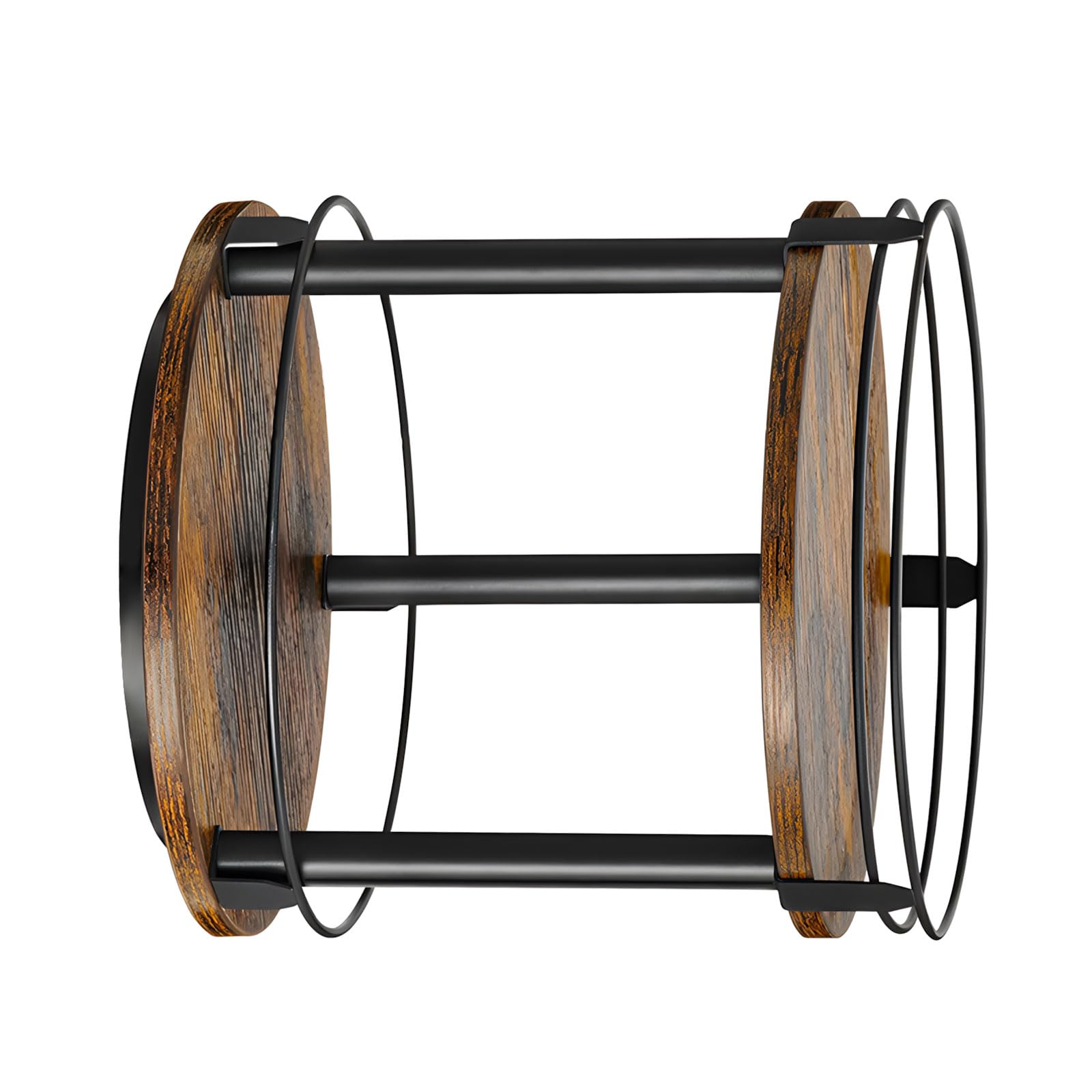 Wooden Rotating Seasoning Container Holder Featuring Smooth Turning Base for Kitchen Countertop Storage and Cabinet Organization Slip Proof Border Rotating Tray