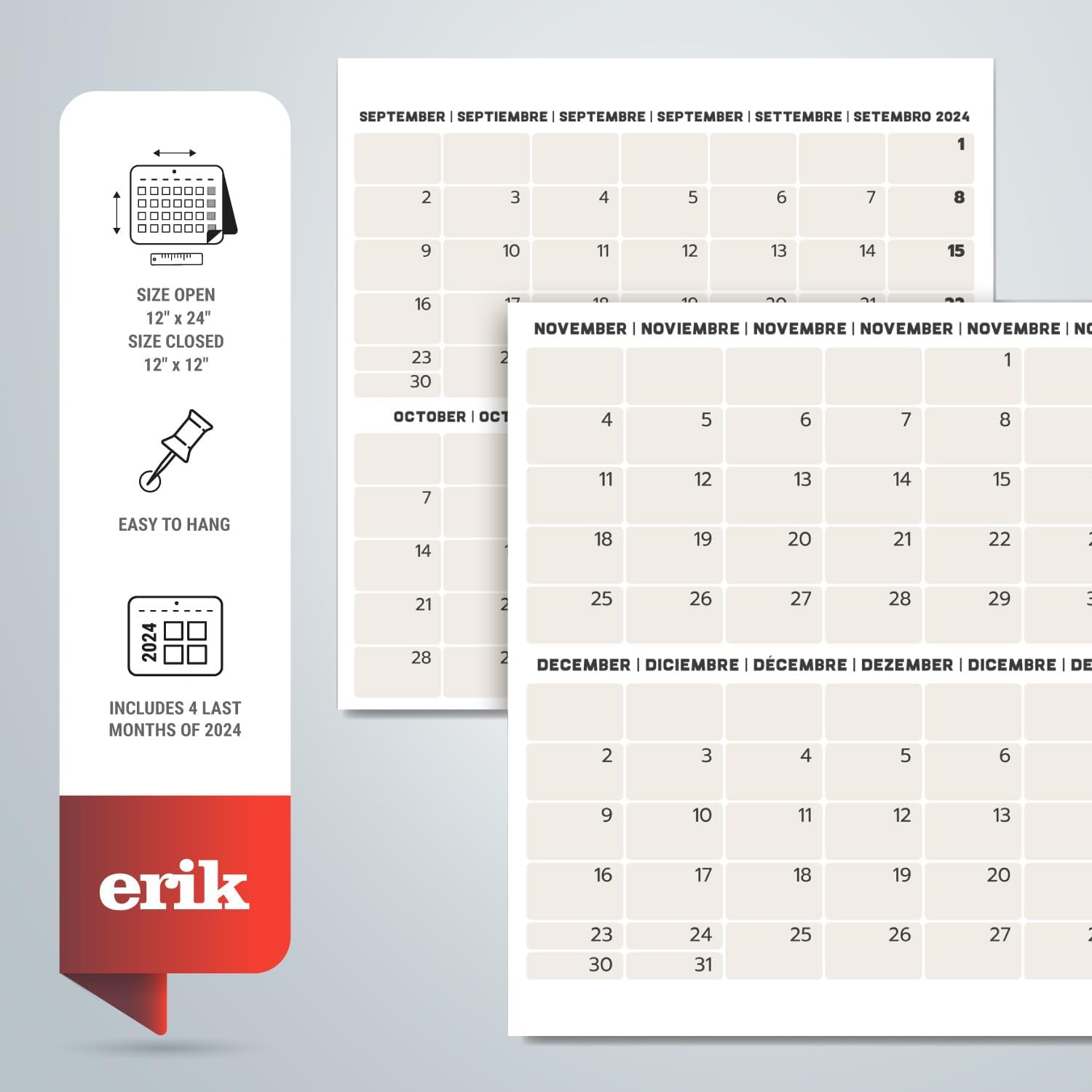 Grupo Erik Wall Calendar 2025 - Retro Sci-Fi | 12" x 12" Square Calendar 2025, Wall Planner 2025, Family Planner Calendar 2025 | Film Calendar 2025, Scifi Movies 5 61KTI6cNm1L. AC SL1500