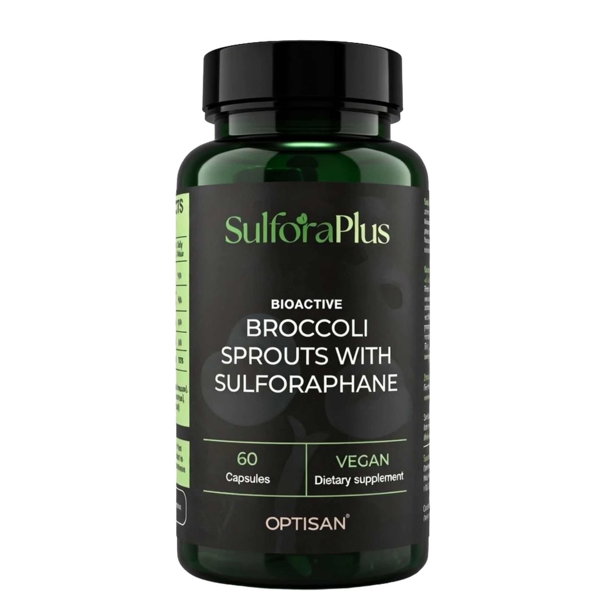 Whole Broccoli Sprout Capsules, 6–10mg Sulforaphane Yield, No Extracts