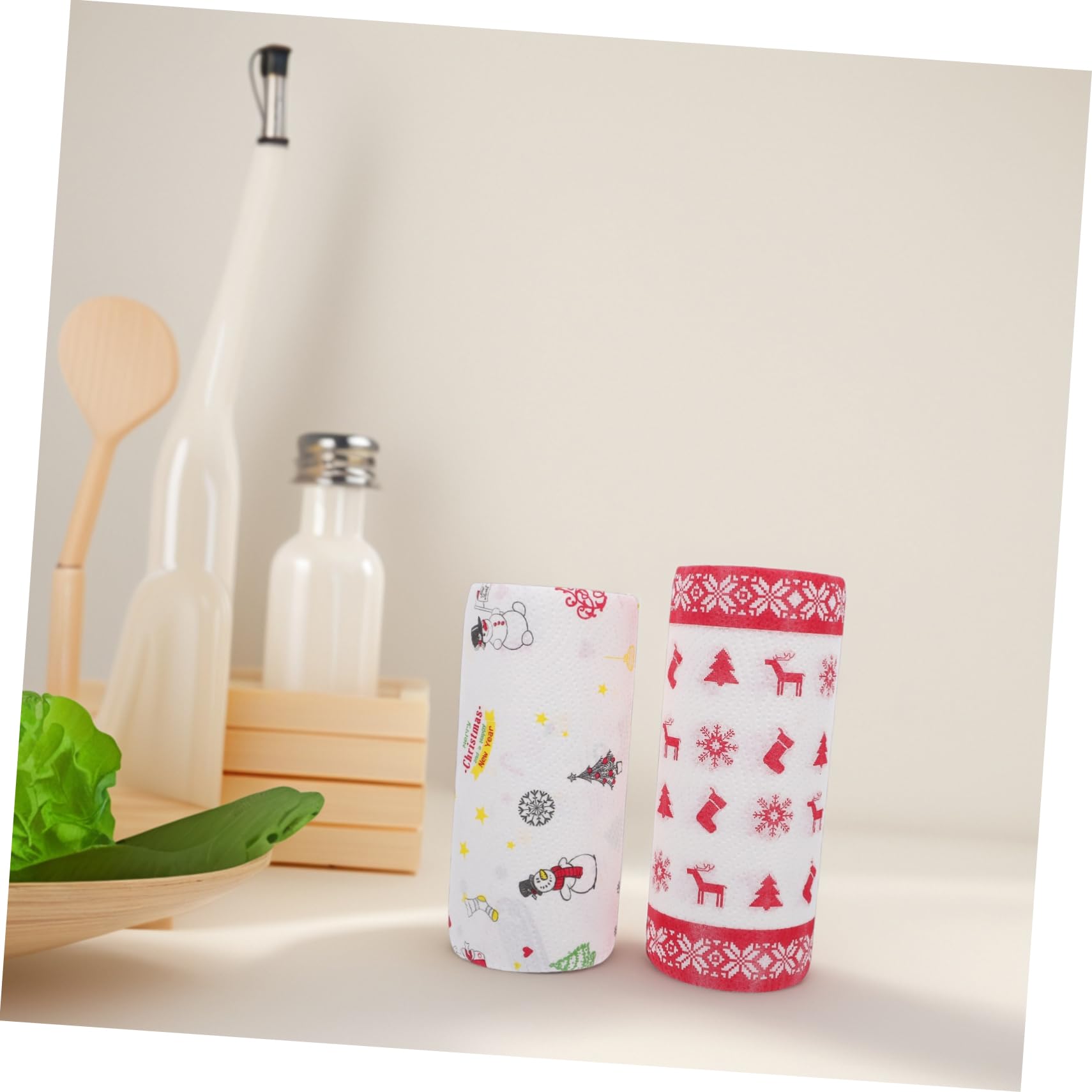 Cabilock 4 Set Carta Assorbente Da Cucina Carta Da Forno Natalizia Pergamena Natalizia Involucri Di Sandwich Cuscino Alimentare Per La Casa Per Merendine Grasso 2 * 4