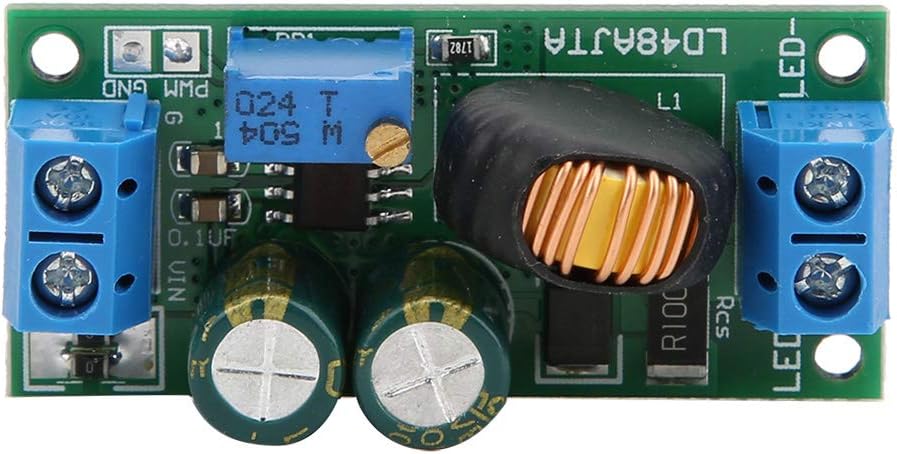 LED Driver Module LD48AJTA 72W DC 6-50V 1-3A PWM Regulator Current Converter for Practical Life(With Terminal-L 2A 6-16V)