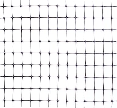 Tenax Deer Netting - Heavy Duty, 7ft Netting for Gardens - 7 Ft x 100 Ft - Black Polypropylene