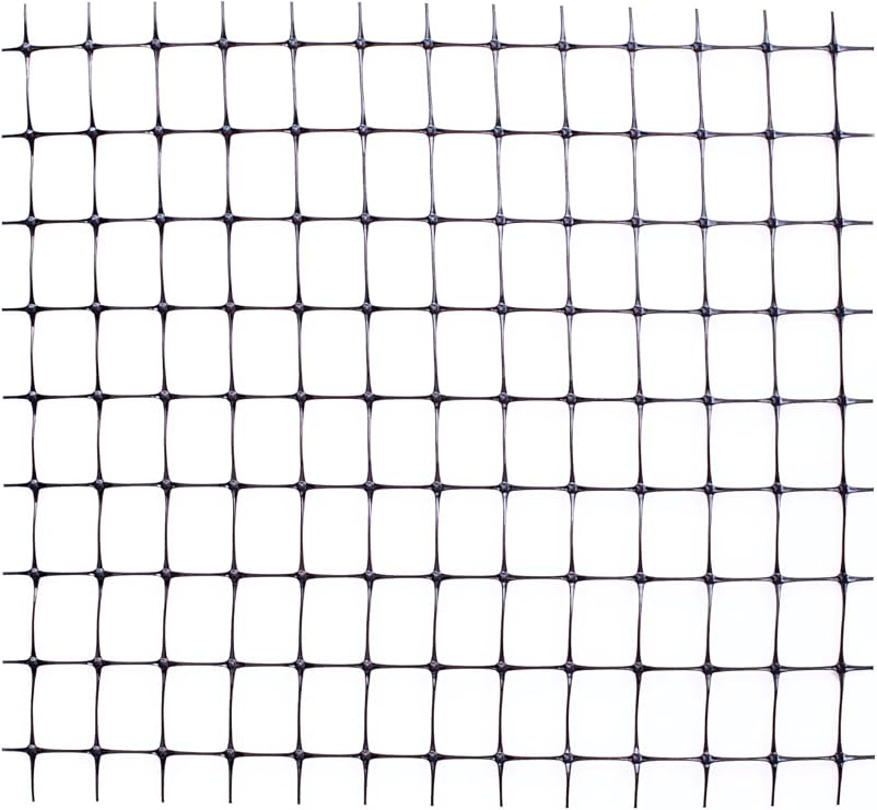 Tenax Deer Netting - Heavy Duty, 7ft Netting for Gardens - 7 Ft x 100 Ft - Black Polypropylene