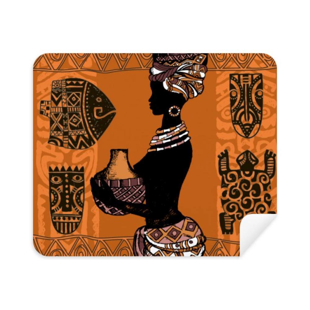 African Pritive Aboriginal Black Cleaning Cloth Screen Cleaner 2pcs Suede Fabric