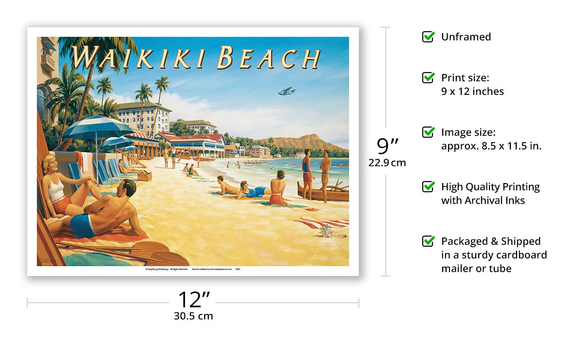Amazon.co.jp: ワイキキ、ハワイ – Moana Hotel – ダイヤモンドヘッド
