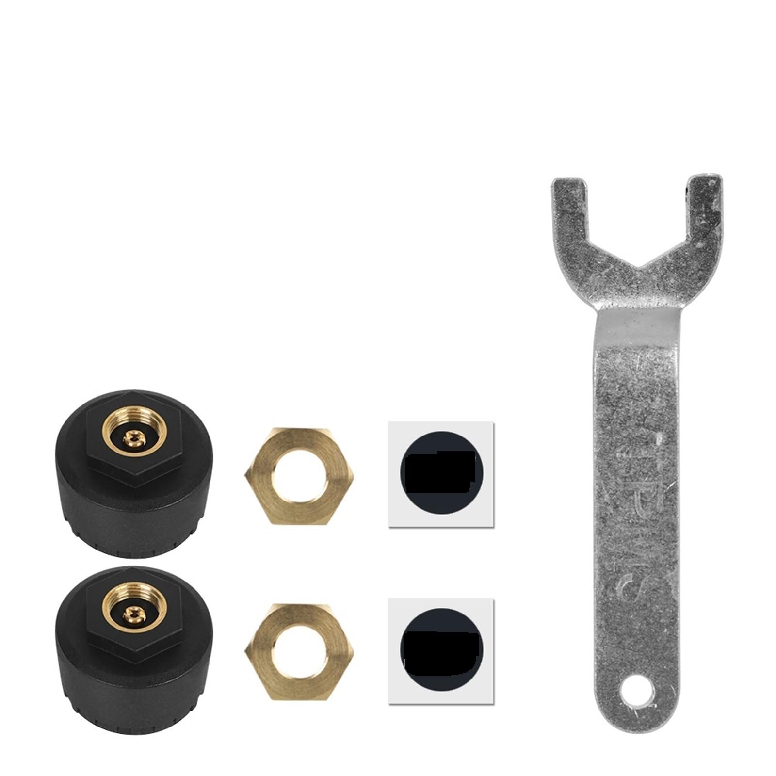 Bezprzewodowe czujniki ciśnienia w oponach Bluetooth 4.0 5.0 System monitorowania testera opon TPMS motocykla Akcesoria do motocykli terenowych(Type B)