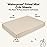 2-Pack Waterproof Pack and Play Sheets, Mini Crib Sheets Fitted for Boy, Girl - 38 x 26 Viscose from Bamboo Pack N Play Mattress Sheets for Graco, Toddler Playard Baby Crib Sheets Neutral (Macadamia)