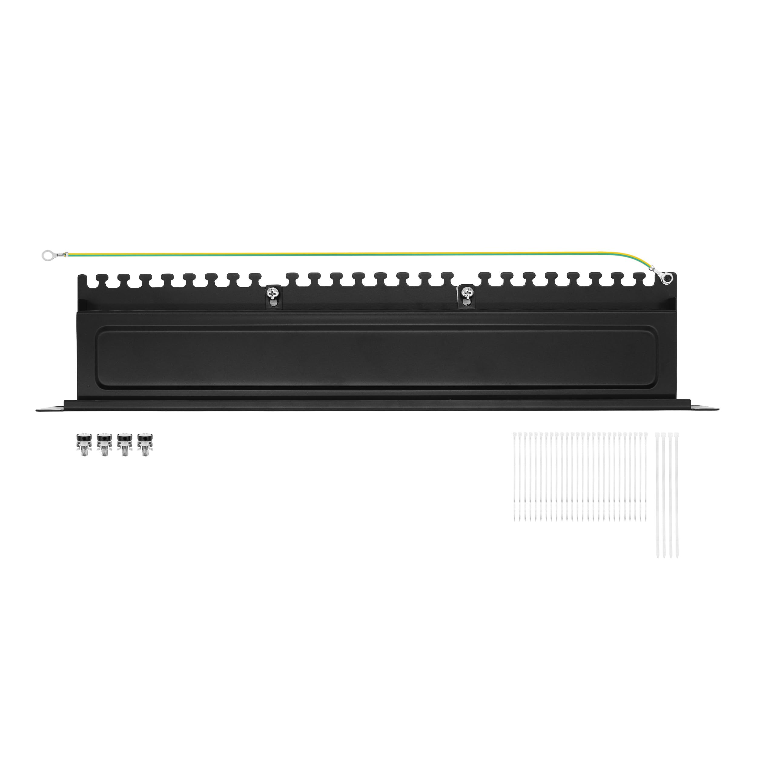 'Profesional Patch SCE Network – kat6 a CAT6 a Class EA 24 port Patch Panel Patch quemador de metal, Negro ral9004, STP 500 MHz, 10 Gbit, montaje en 19 el armario de red