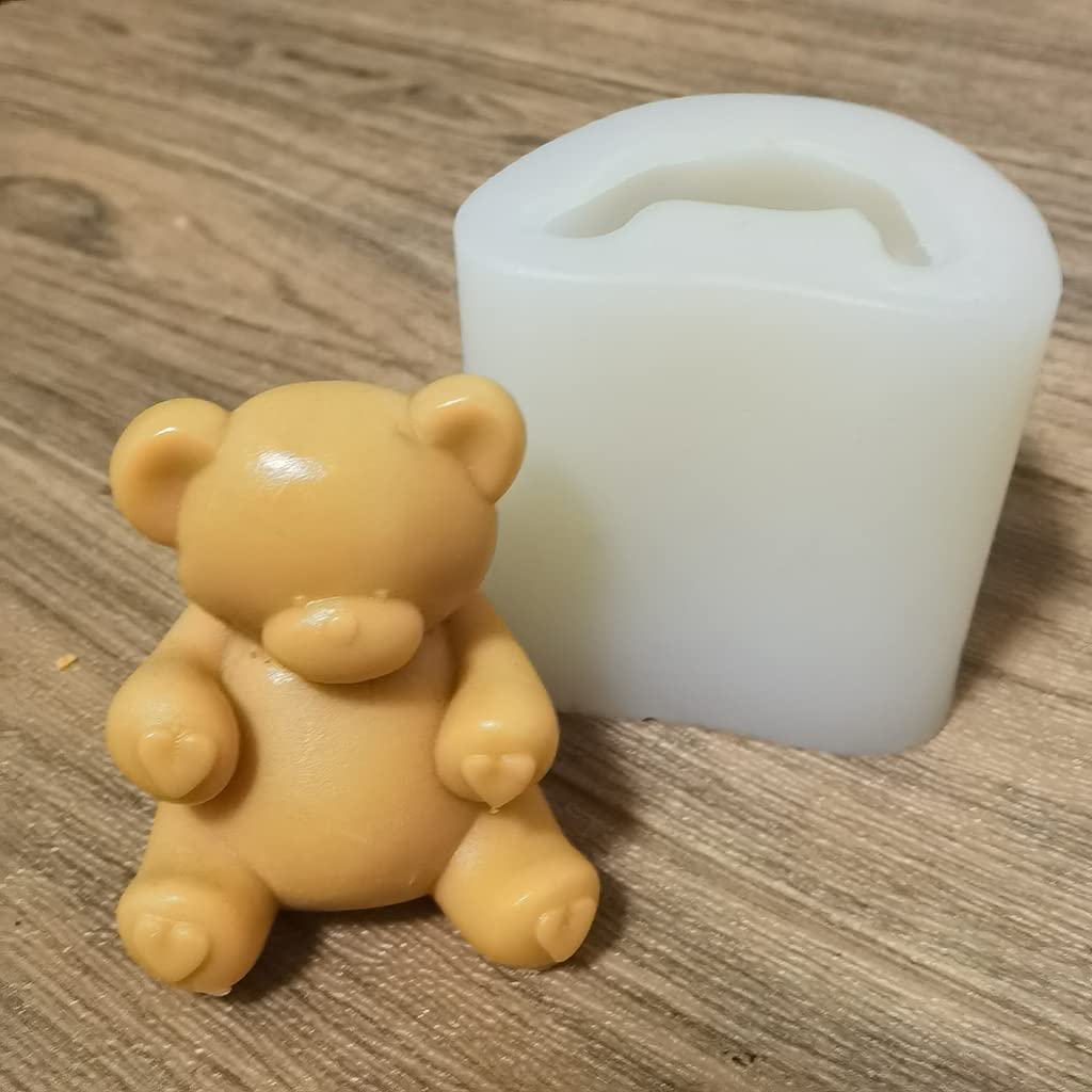 Stampo in silicone a forma di orsetto a forma di cuore per cioccolatini, caramelle, torte, decorazione da cucina,