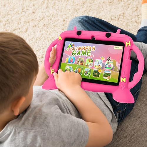 Miniatura 12 de Tablet para niños, tableta de 7 pulgadas con funda para niños de 2 a 10 años, tableta de aprendizaje educativo Android 11, 3 GB de RAM+32 GB de Verde