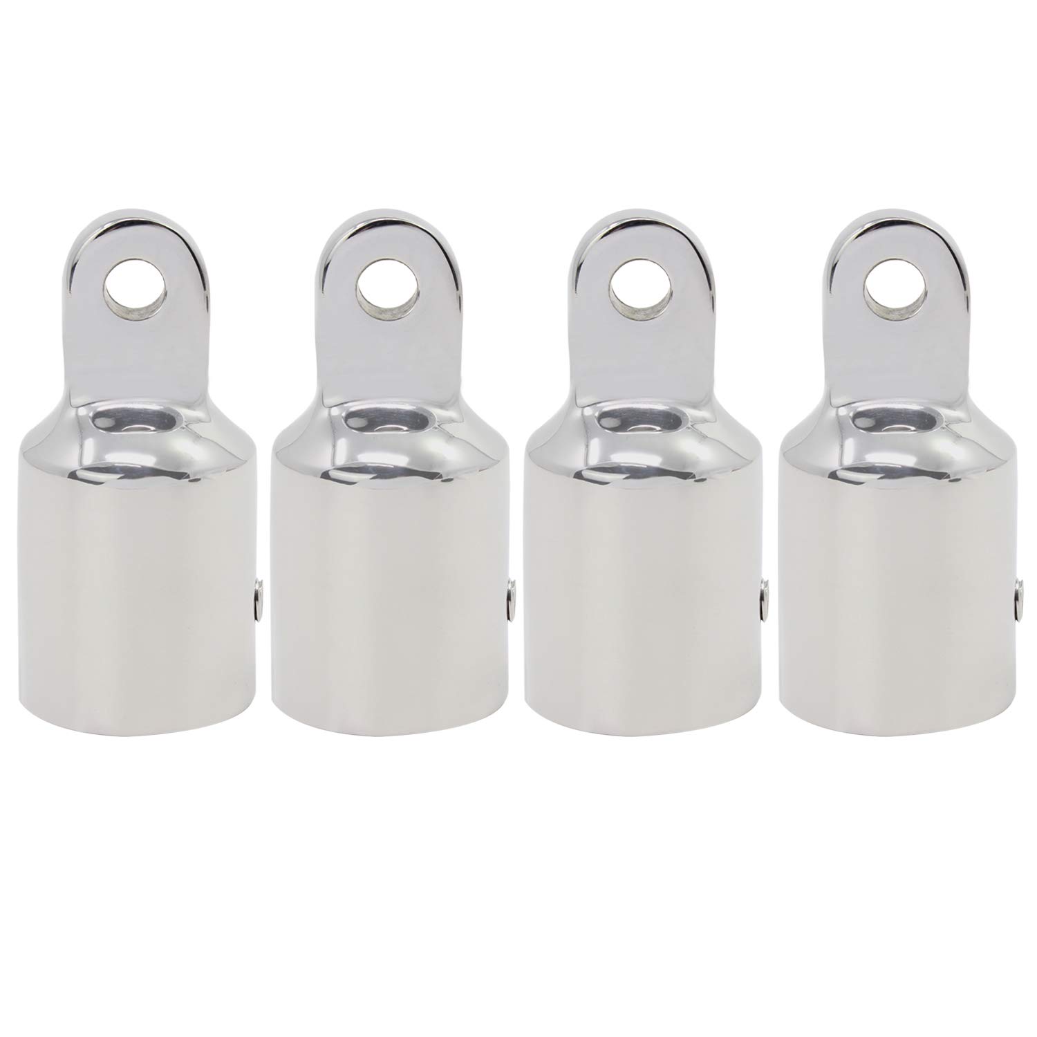HSEAMALL Eye End Cap Bimini Top Fitting, Stainless Steel Heavy Duty