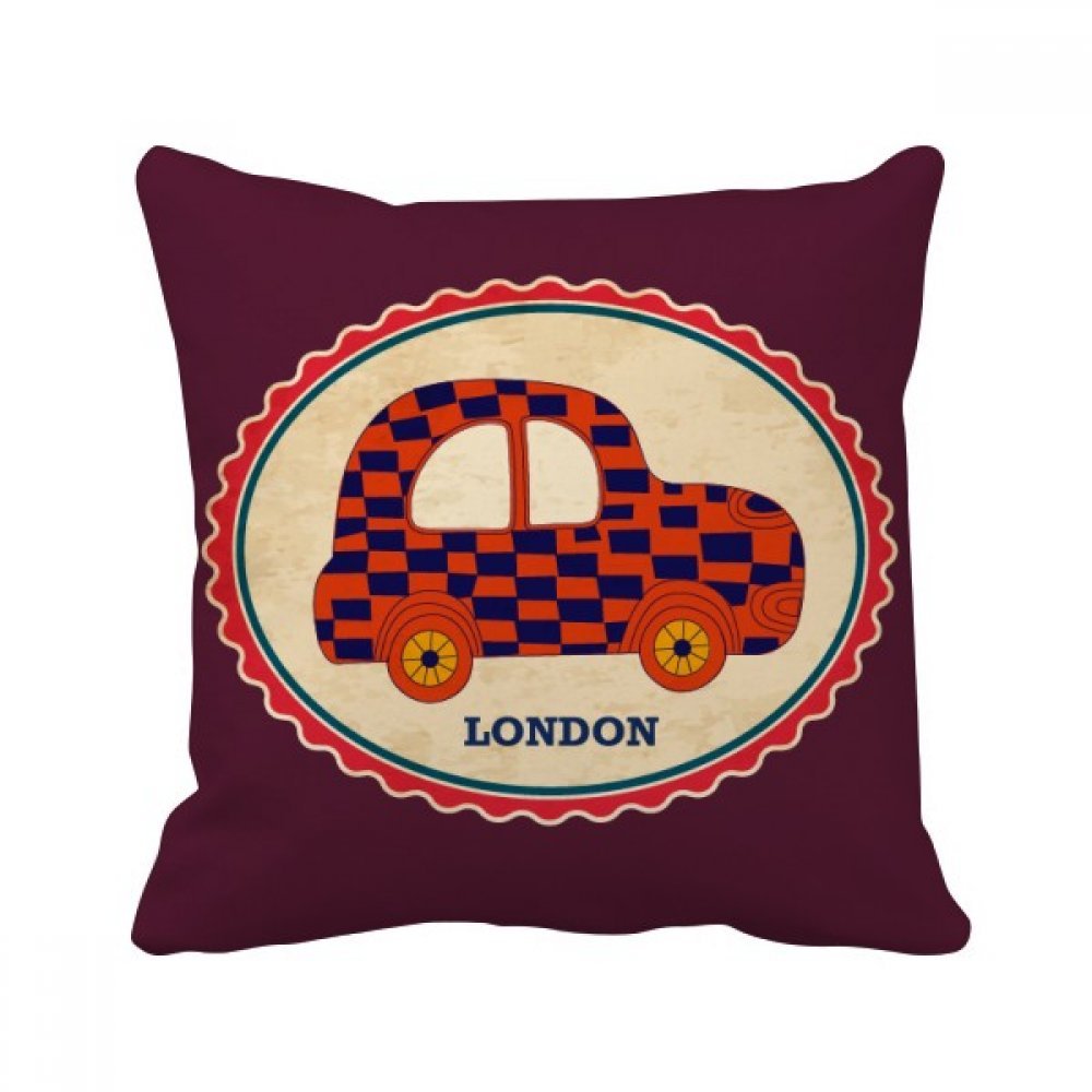 Coussin London Stamp Britian Place oreiller décoration 40x40