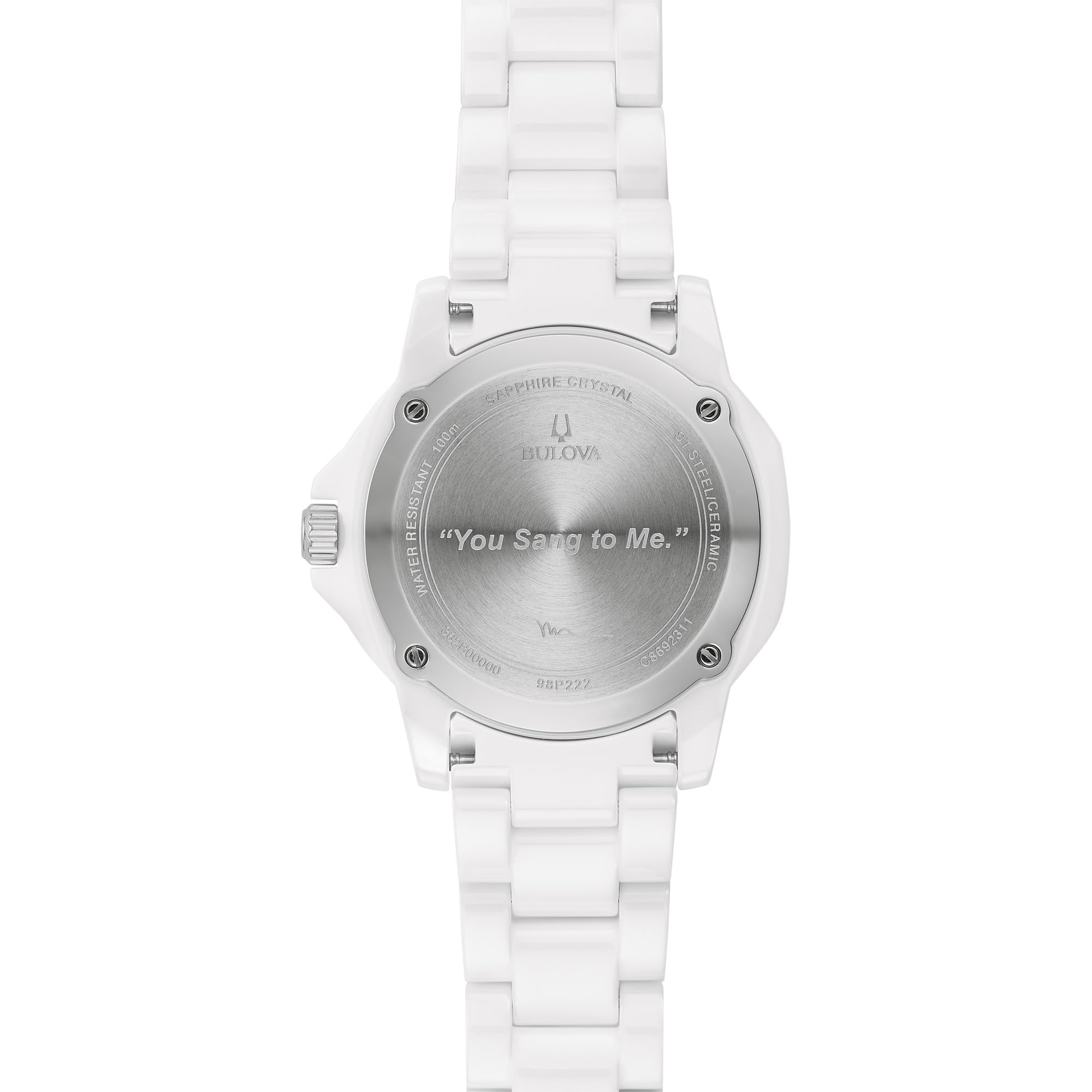 Bulova Damen Analog Quarz Uhr mit Keramik Armband 98P222