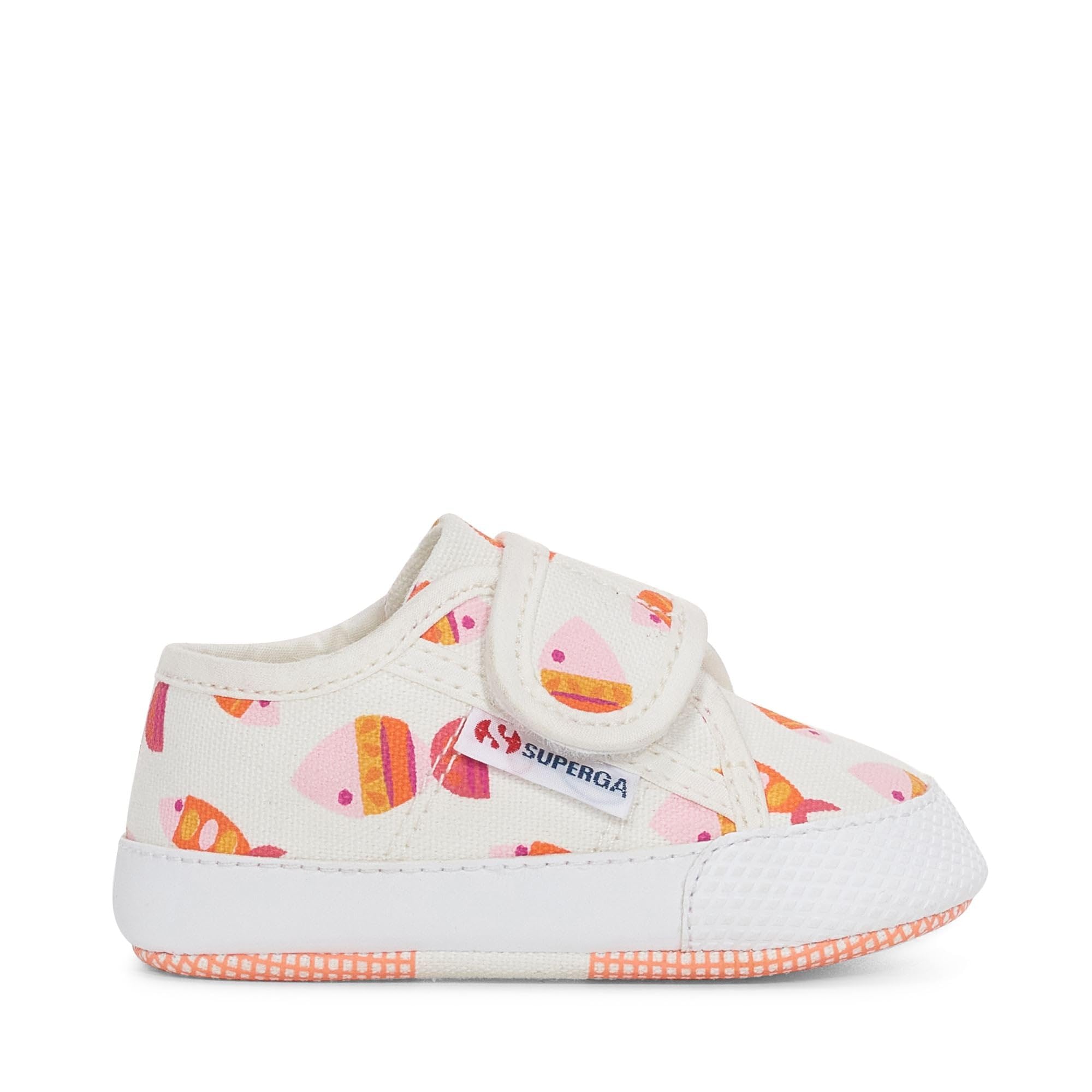 SUPERGA - Sneakers,Neonato,Bianco,Sportive,Modello 4006 Baby Strap Candy Fish,Numero: 18