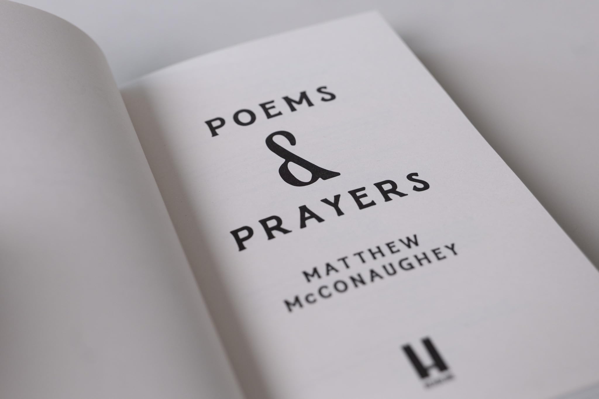 Poems & Prayers: Matthew McConaughey's brand new inspirational book