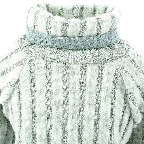SMALLLEE_LUCKY_STORE Pet Pullover Turtleneck Knit Jumpers Sweaters for Small Dogs Cat Girl Boy Cozy Soft Shirt Sweatshirts Warm Winter Coat Puppy Yorkie Chihuahua Clothes - Image 3
