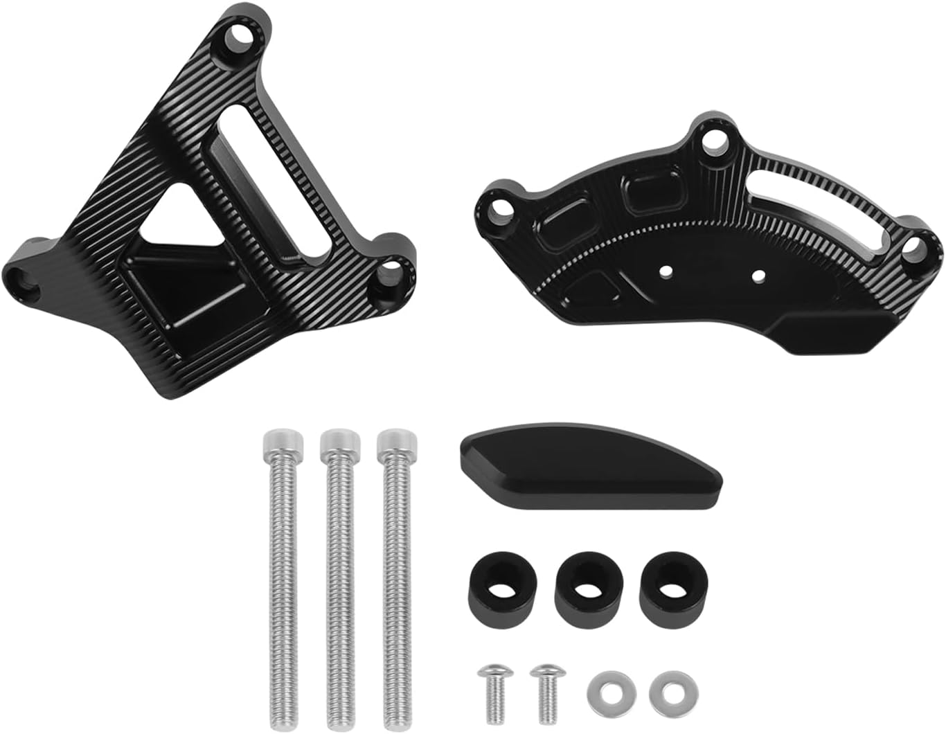 Engine Case Side Cover Guard Protector Replacement for Suzuki V-Strom 800 DE GSX-8S GSX8S GSX 8S 2023 2024 2025 Aluminum Engine Stator Frame Slider Crash Pad Protective Accessories Black