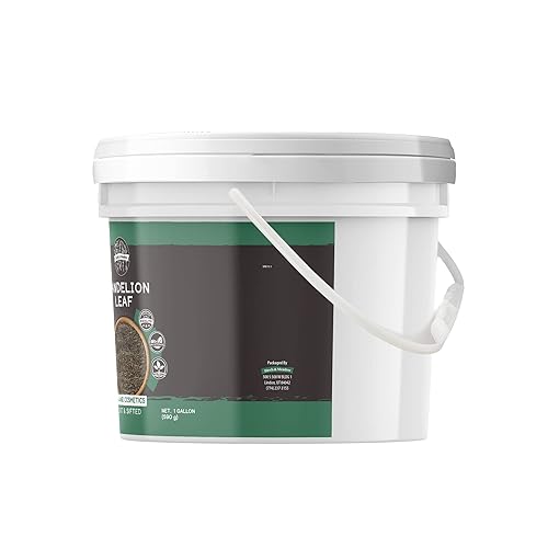 Miniatura 7 de Birch & Meadow Paquete de hojas de gordolobo y hojas de diente de león, cubo de 1 galón cada uno, cortado y tamizado, té de hierbas