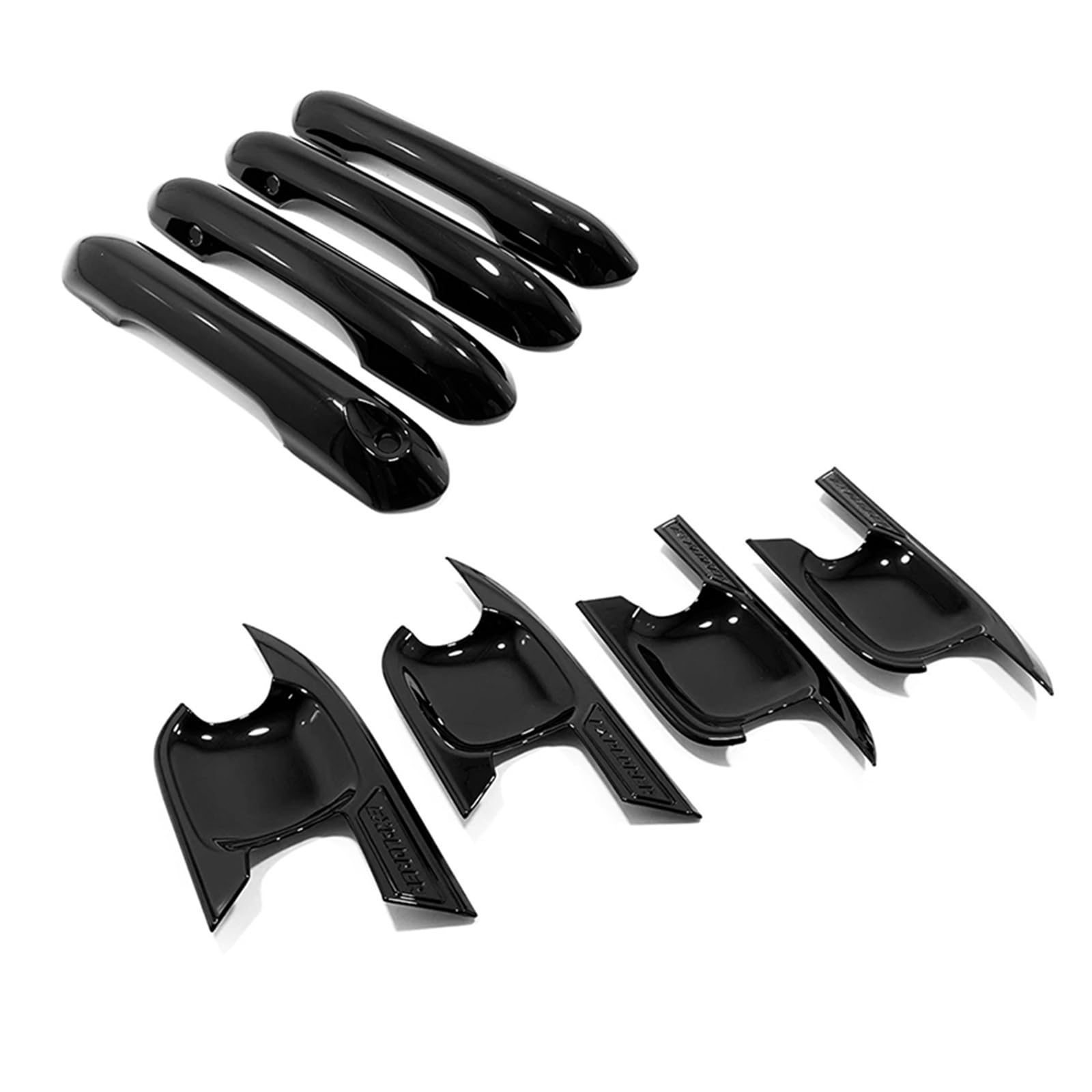 Poignées de porte extérieure pour Explorer 2020-2023 : garniture bol noir 8 pièces