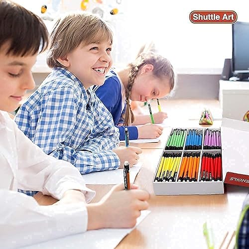 Miniatura 8 de Shuttle Art Paquete de lápices mecánicos y borradores, juego de 210 lápices mecánicos a granel + 120 borradores rosados a granel