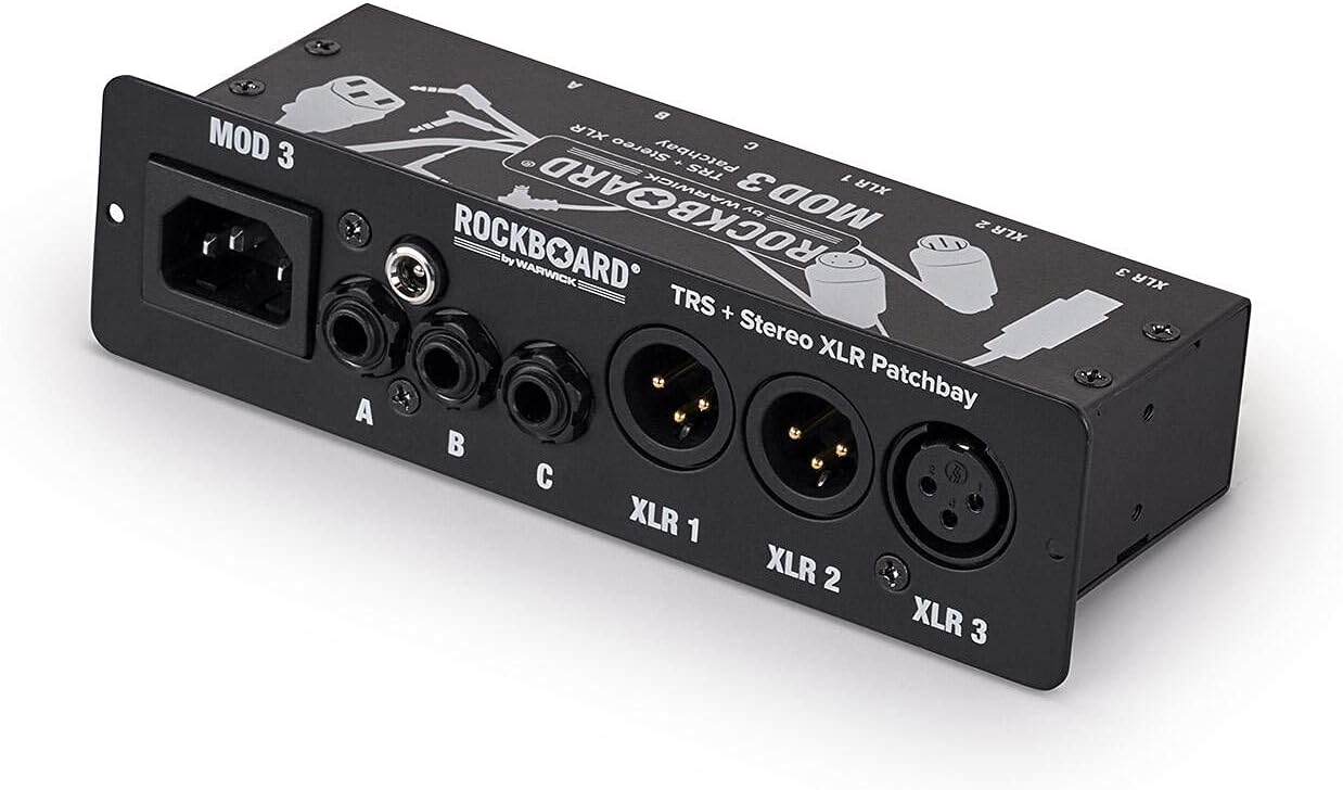 Rockboard MOD 3 All-in-one Patchbay XLR & TRS for Vocalists - Case for Effect Units