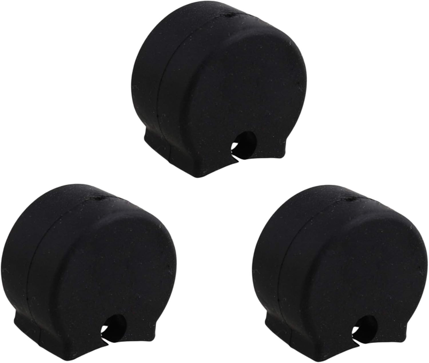 Bstinay 250 Pieces Comfortable Rubber Oboe Clarinet Thumb Rest Cushion Clarinet Replacement Parts Black