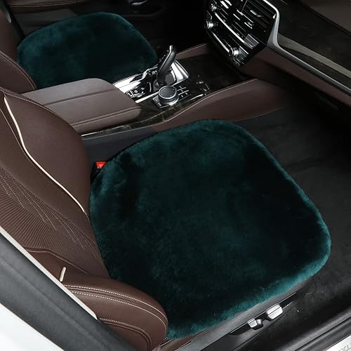 Miniatura 2 de LLB Fundas de asiento de coche de piel de oveja genuina para automóviles, camiones, SUV, almohadilla protectora de asiento cómoda para asiento de