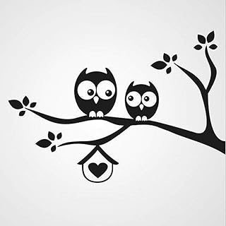 حامل حائط بتصميم بومة كرتونية، 2724692688497، من بي بي اورجينيل ديزاين، فينيل