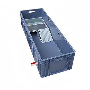 大型プラスチック水槽 青 Amazon | 大型プラスチック水槽 亀飼育用水槽 爬虫類 ペット