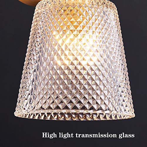 Iluminación de aplique de pared for dormitorio moderno y salón con base de cobre 3