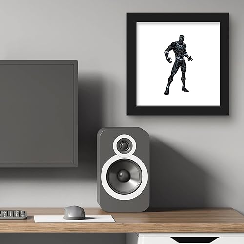 Miniatura 6 de Trends International Gallery Pops Marvel Comics Avengers - Póster de pared de Black Panther, 12 x 12 pulgadas, versión enmarcada en negro