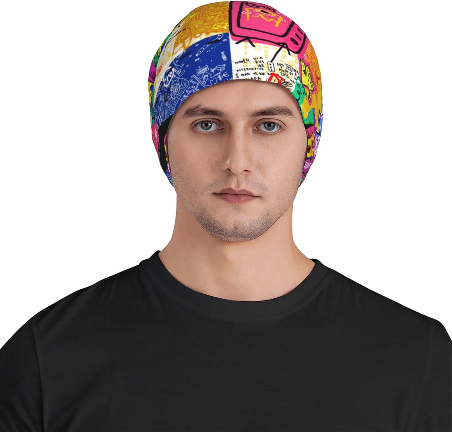 Beanie Hat for Men Women Slouchy Beanie Skull Sleep Cap Soft Lightweight Chemo Hat Stretch Cancer Headwear - Image 4