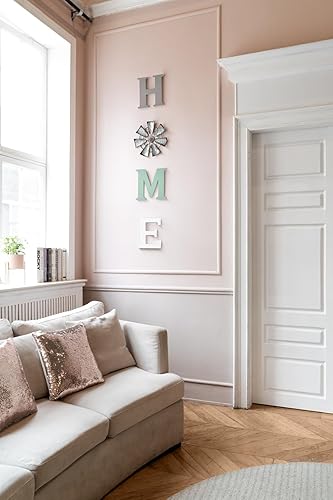 Miniatura 2 de Mkono Letrero de madera para decoración de pared de granja con molino de viento de metal para colgar letras rústicas para decoración de pared para