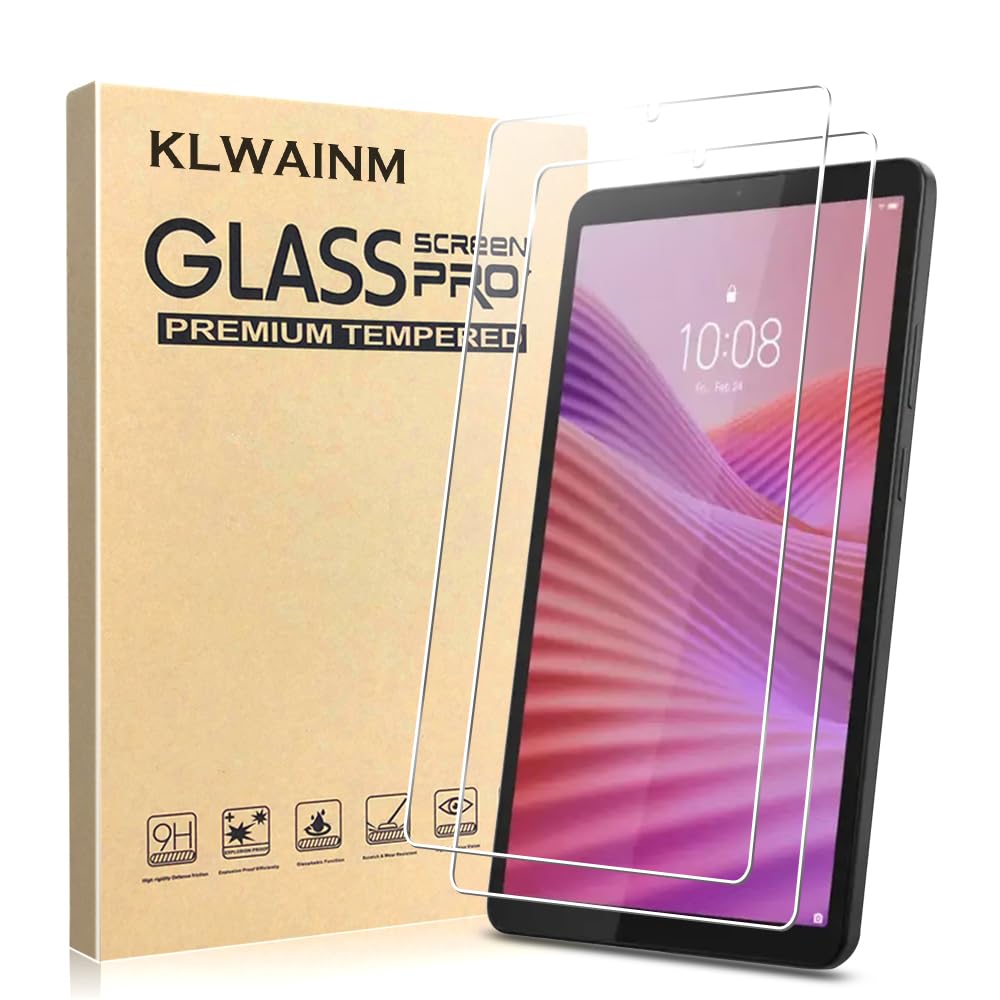 KLWAINM Panzer Schutzfolie Glas Folie für Lenovo Tab One/K9 Tablet 8.7 Zoll | 2 Stück 8.7 Zoll Displayschutz Schutzglas Panzerfolie Hartglas 2.5D HD 9H Härte Anti-Fingerabdruck Kratzfest Blasenschutz