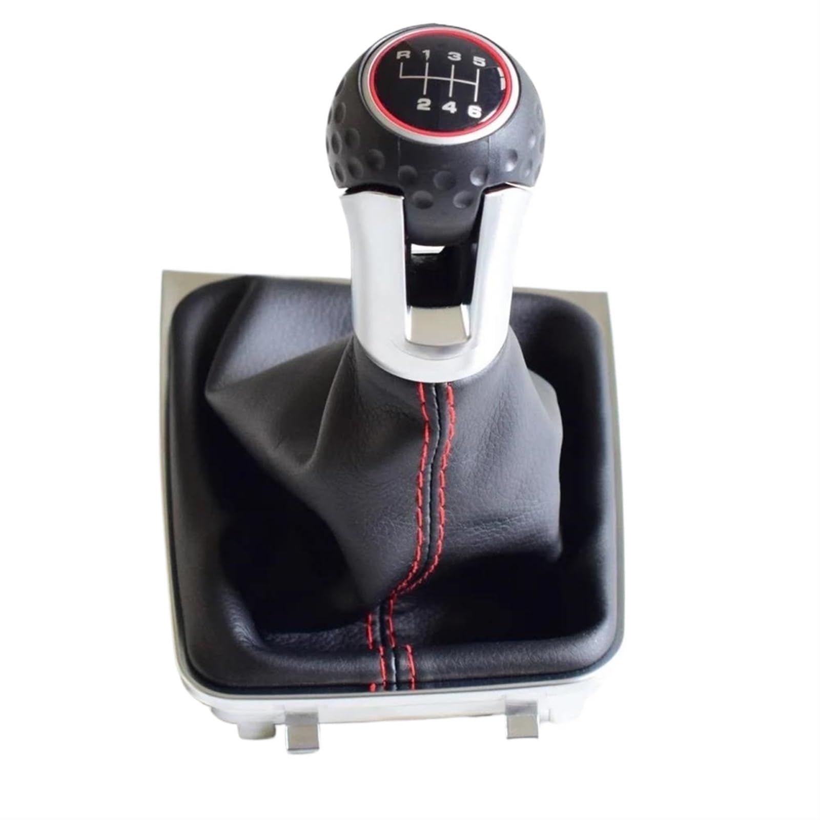 YDXHERTA 5 6 Speed Manual Gear Shift Knob Lever Handball Leather Boot Gaiter Cover for for Golf 7 MK7 VII GTI GTD 2013-2018 Spare Parts(6 Speed)