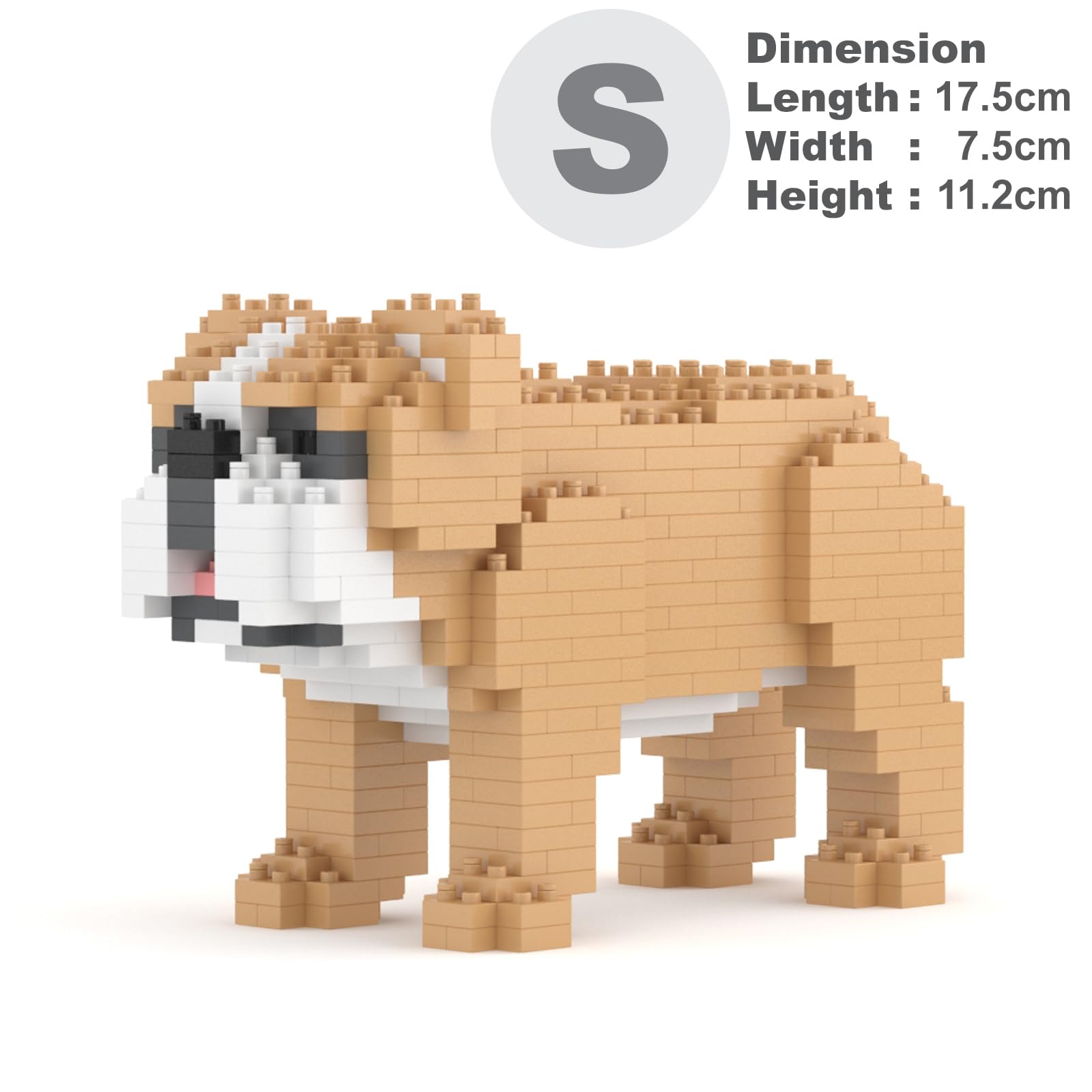 Amazon.com: JEKCA English Bulldog Mini 01S | Mini Dog Plastic