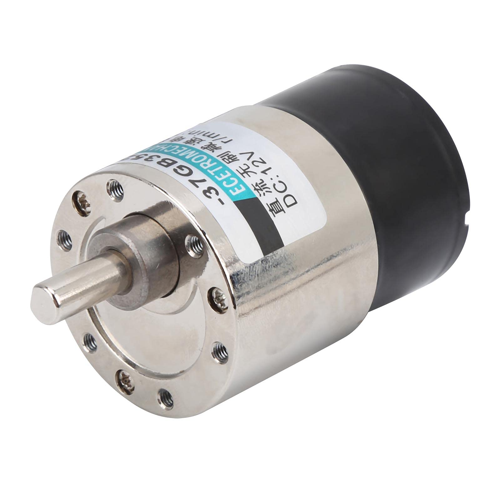 Motor sin escobillas Ainoli velocidad ajustable CW/CCW DC12V con soporte para instrumento de medición XD-37GB3525 (100 rpm/min)
