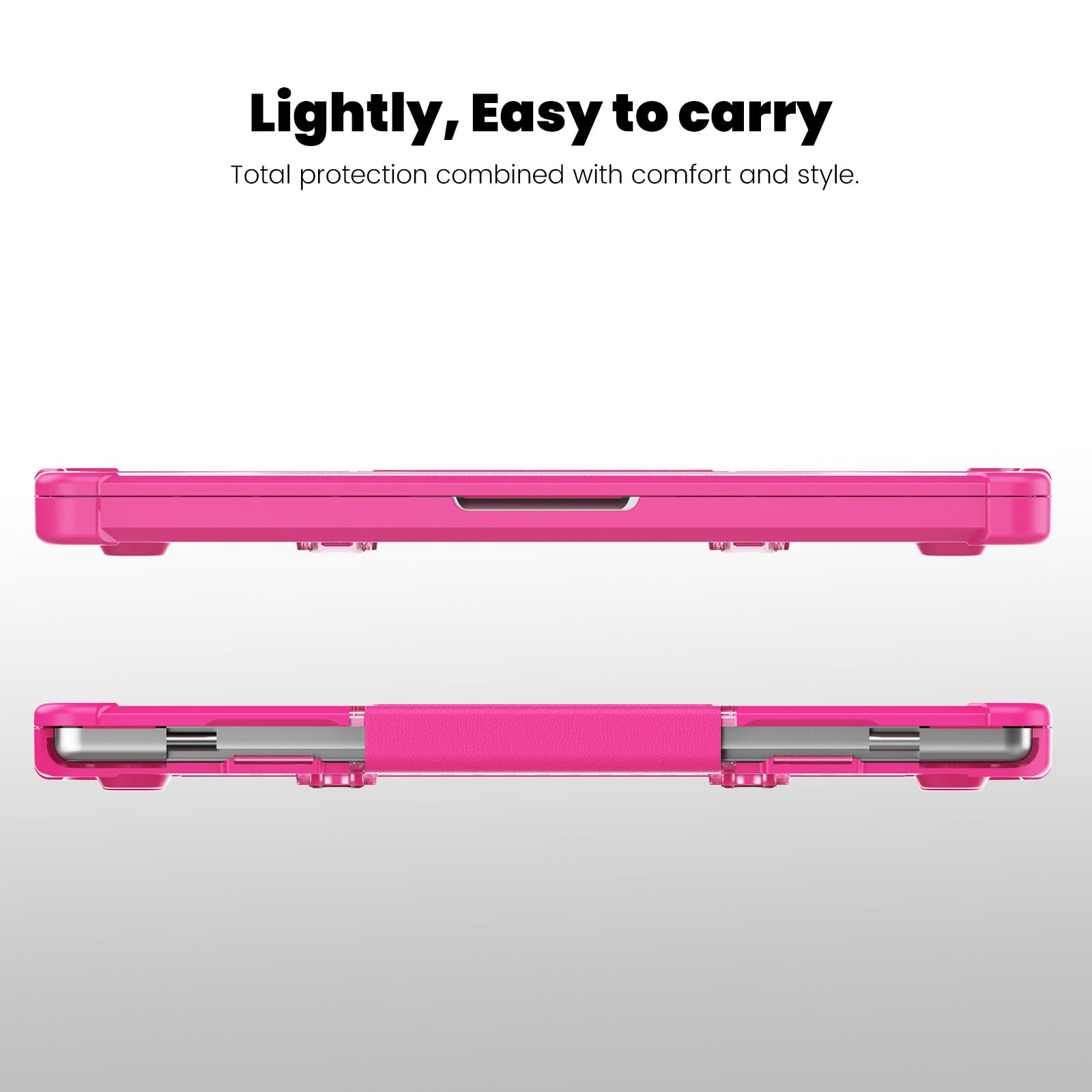 TECHGEAR Hoes compatibel met MacBook Air 15 2025/2024/2023, harde beschermhoes met standaard, modellen A3241 M4 / A3114 M3 / A2941 M2, transparante schokbestendige beschermhoes voor MacBook Air 15,3