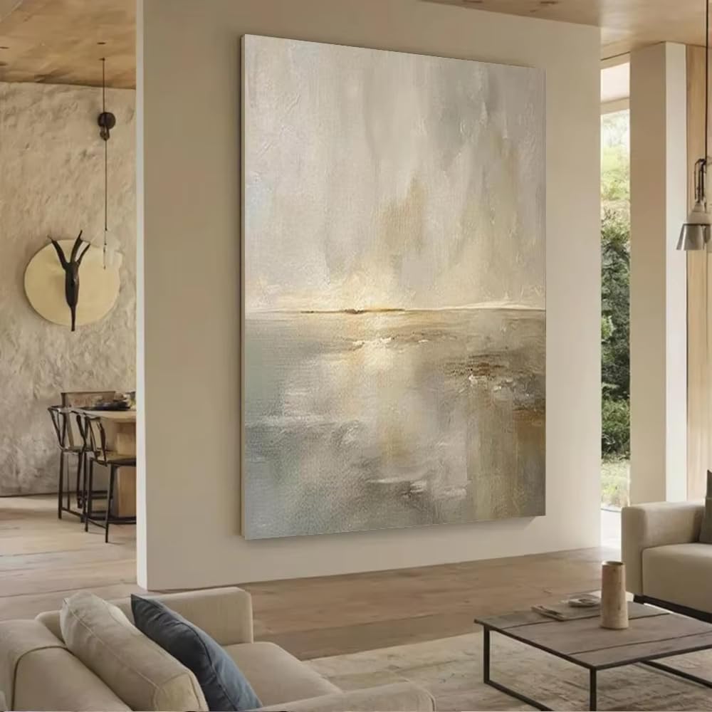 DFZEWKI Abstract on Canvas Lake Scenery Wall Art Picture for Home Living Room Decor Wall Art Prints Ideal(40x60cm(16x24in)/No frame)