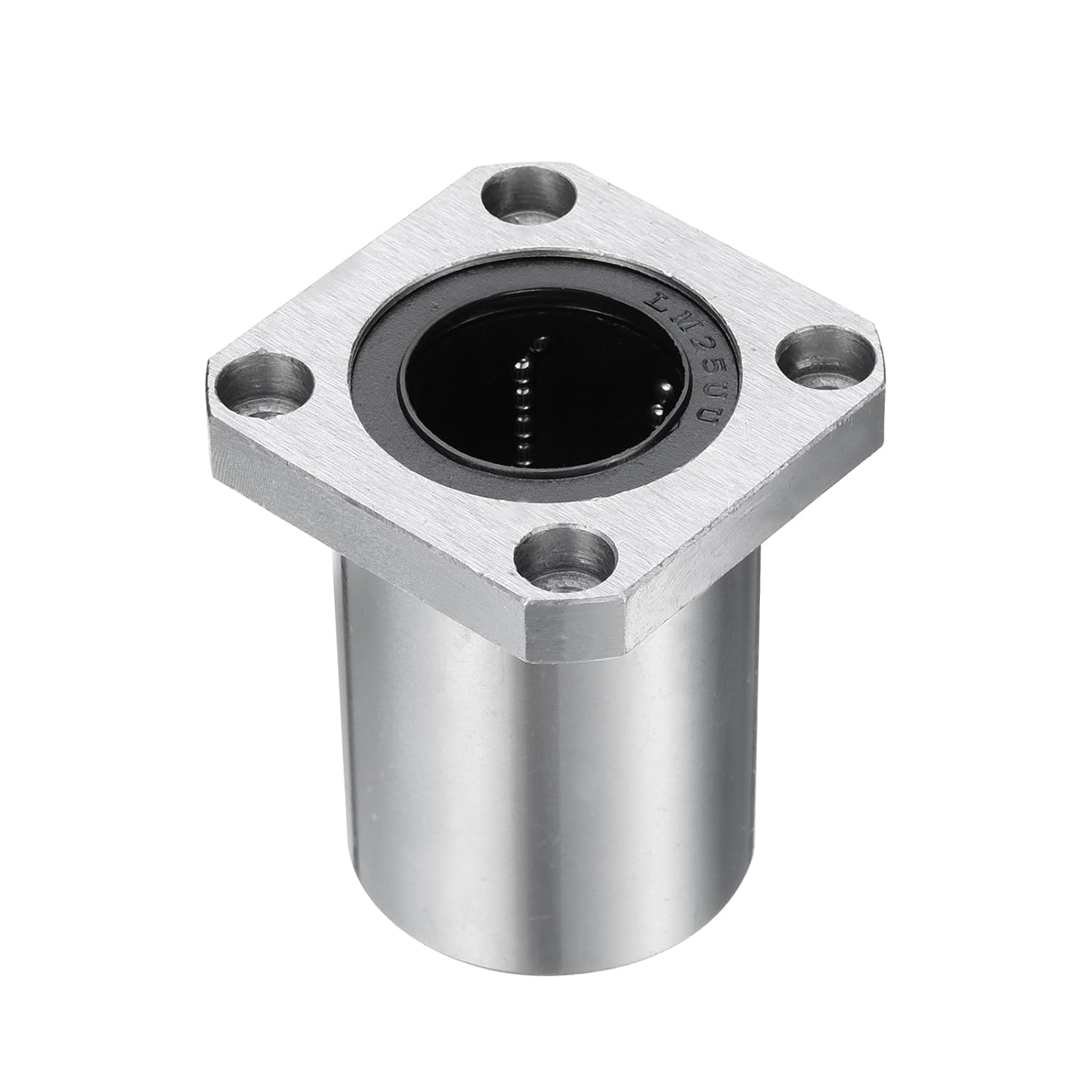 uxcell LMK25UU Linear Ball Bearings 25mm Bore 40mm OD 59mm Length Square Flange Steel Cage for CNC Machine 3D Printer