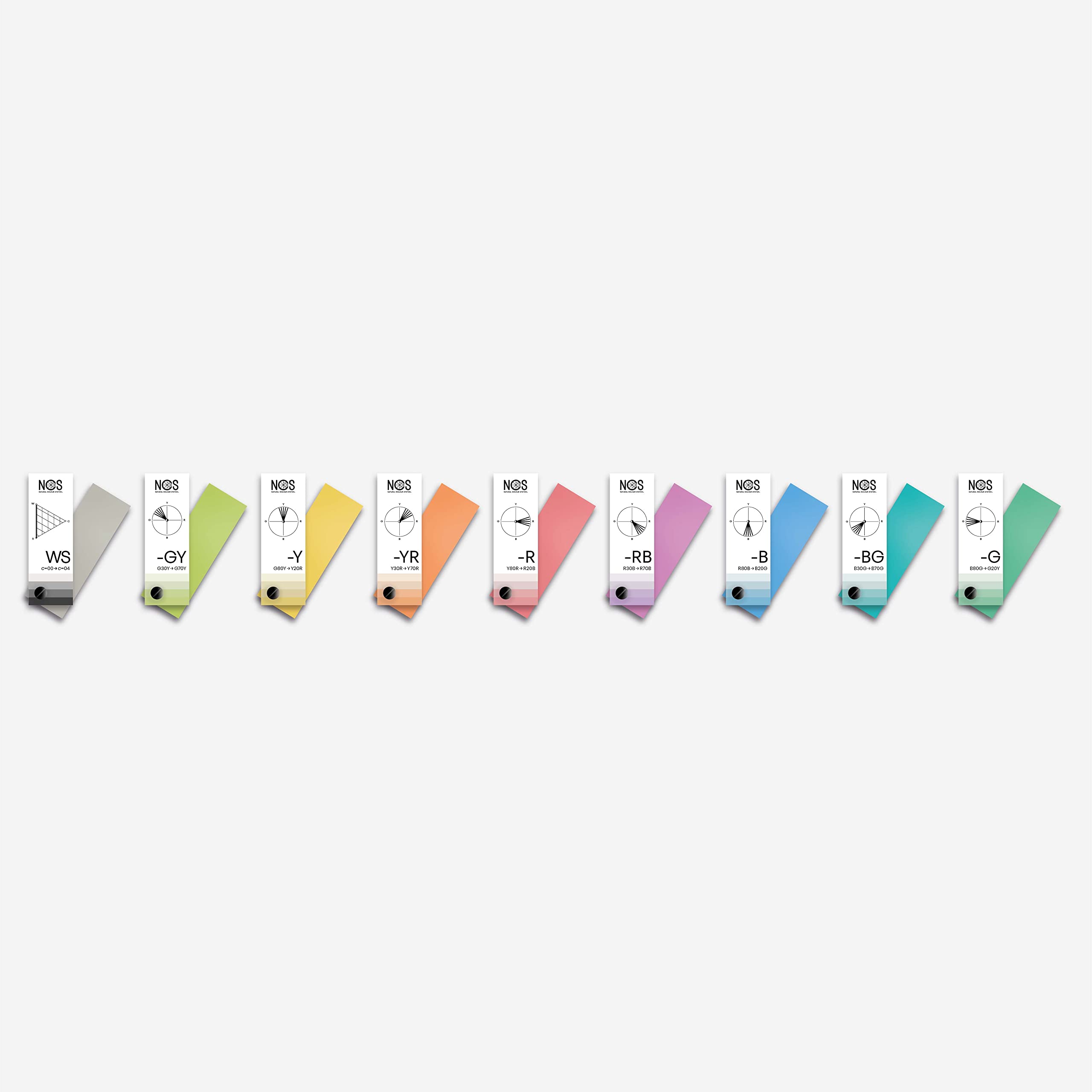 Bloc NCS-Block Colortton 2050 – Palette de couleurs standard NCS 2050, 2,7 kg, 38 x 14,5 x 10 cm