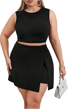 Floerns Women's Plus Size Ruched Cut-Out Tee - Crew Neck Short Sleeve Top