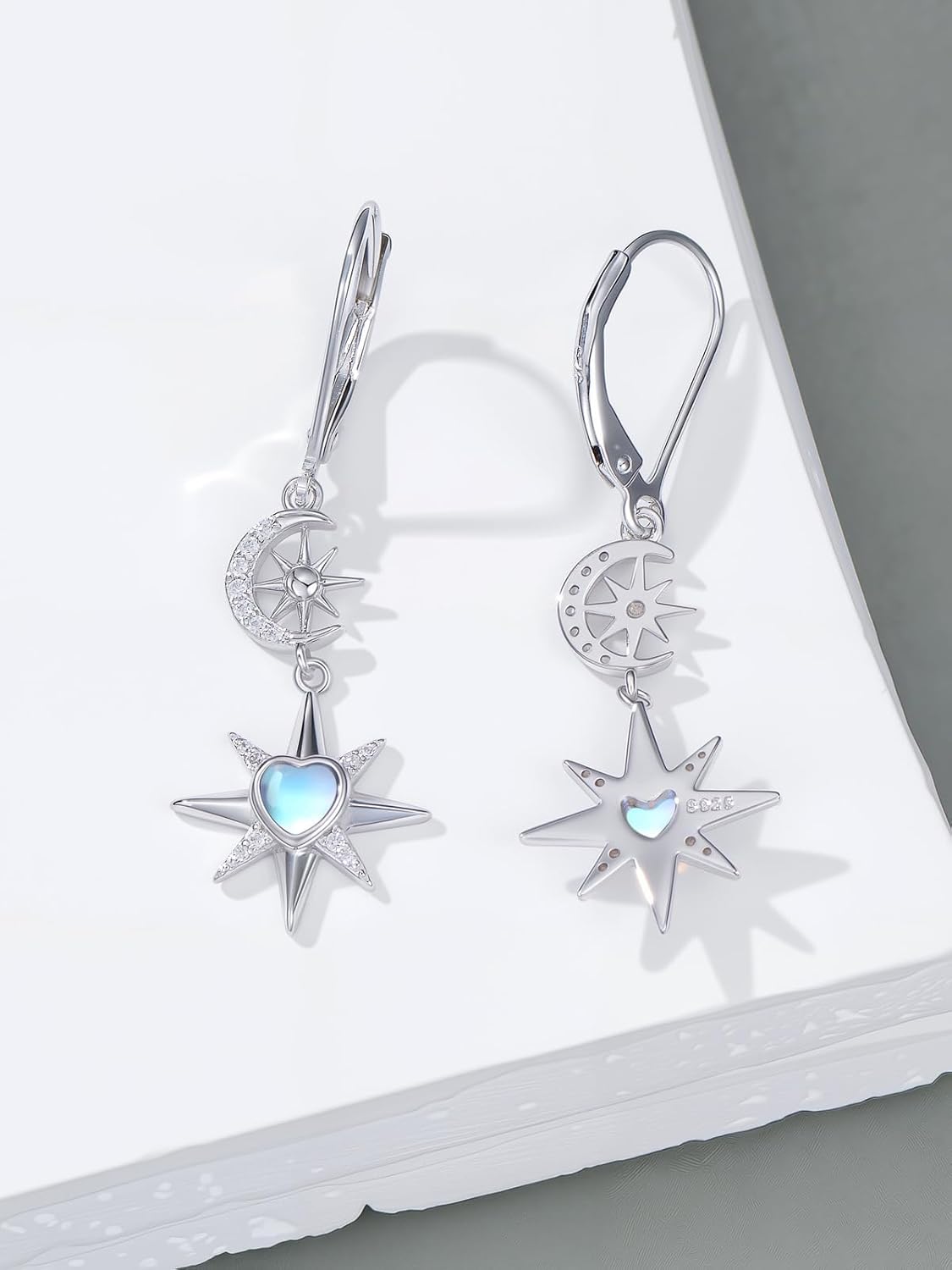 Dorunmo Mountain/Tulip/Dragonfly/Bee Earrings 925 Sterling Silver Natural Abalone Shell Dangle Drop Earrings Jewelry Gifts for Women - Image 3