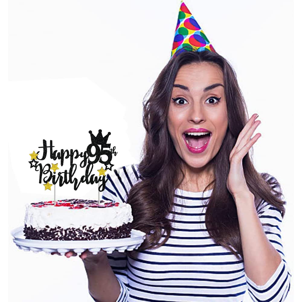 Création De Logo Du 95e Anniversaire Nombre D'or Avec Style 3d Pour L'événement De Célébration D'anniversaire | Vecteur Premium