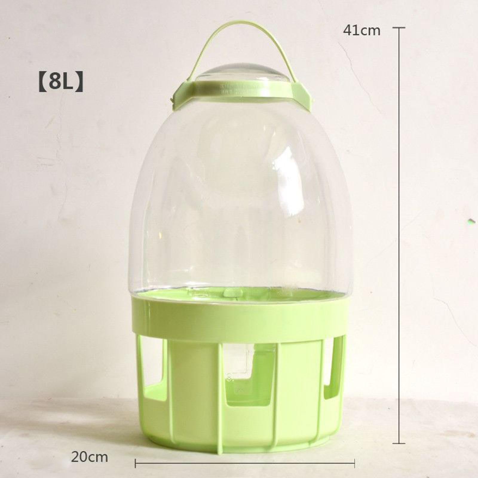 Bebedero para Palomas Dispensador de Agua Contenedor para Aves Suministro Automático Hecho de Plástico PP con Diseño Estable Adecuado para Gallineros, 8l
