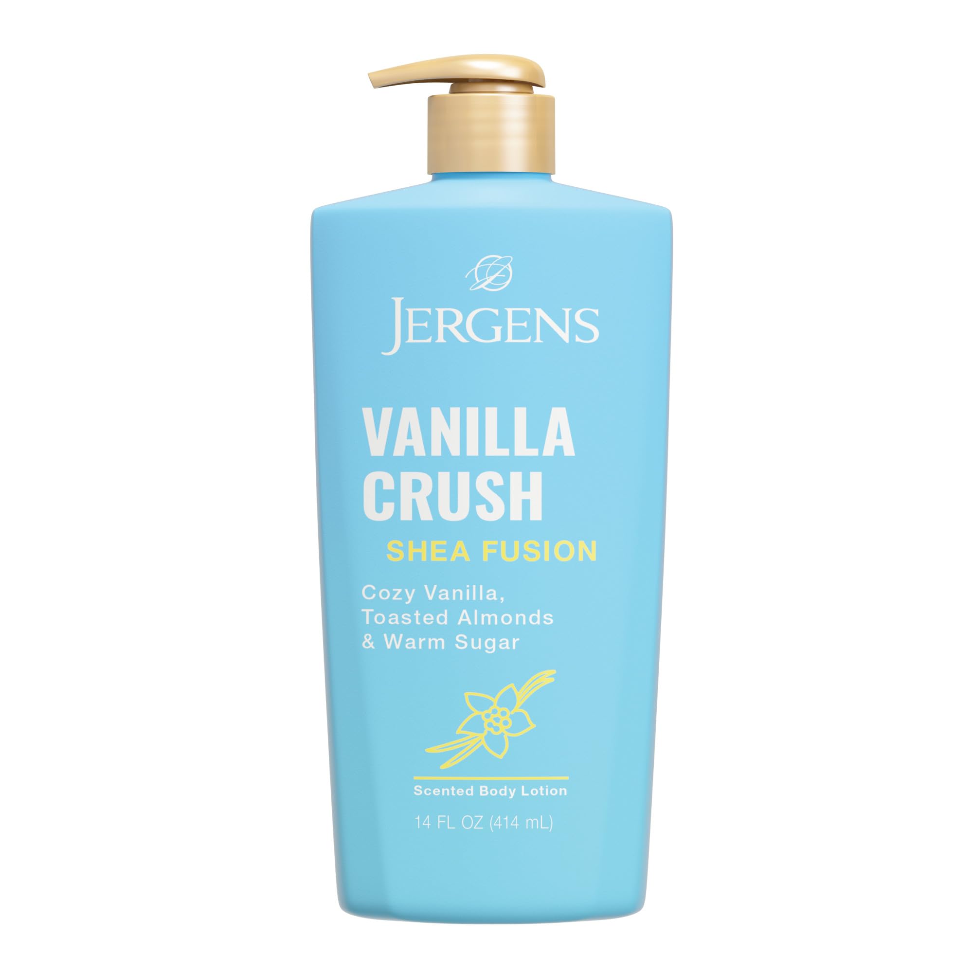 Jergens Shea Fusion Vanilla Crush Body Lotion Moisturizer with Shea Butter Vitamin E 14 Fl Oz