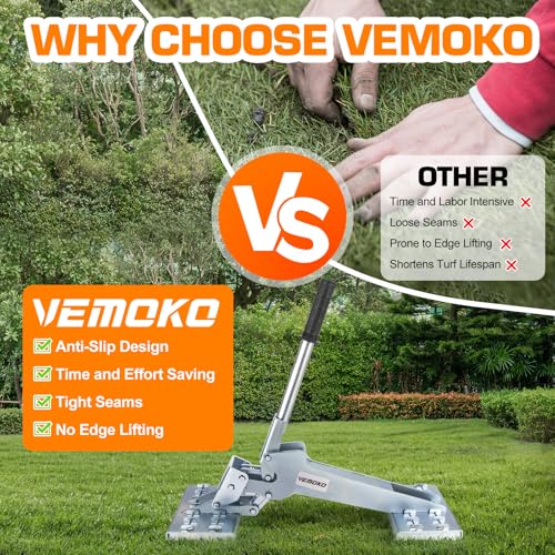 vemoko Artificial Grass Installation Tools Artificial Turf Puller,Professional Turf Gripper Turf Fix for Synthetic Grass Installations in Gardens, Soccer Fields, Parks - Image 3