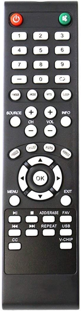 Universal Remote Control Compatible with Element TV ELEFW408 ELEFW328 ELEFW605 ELEFW606 ELEFW601 ELEFW231 ELEFW40C ELEFW605 ELEFW504A