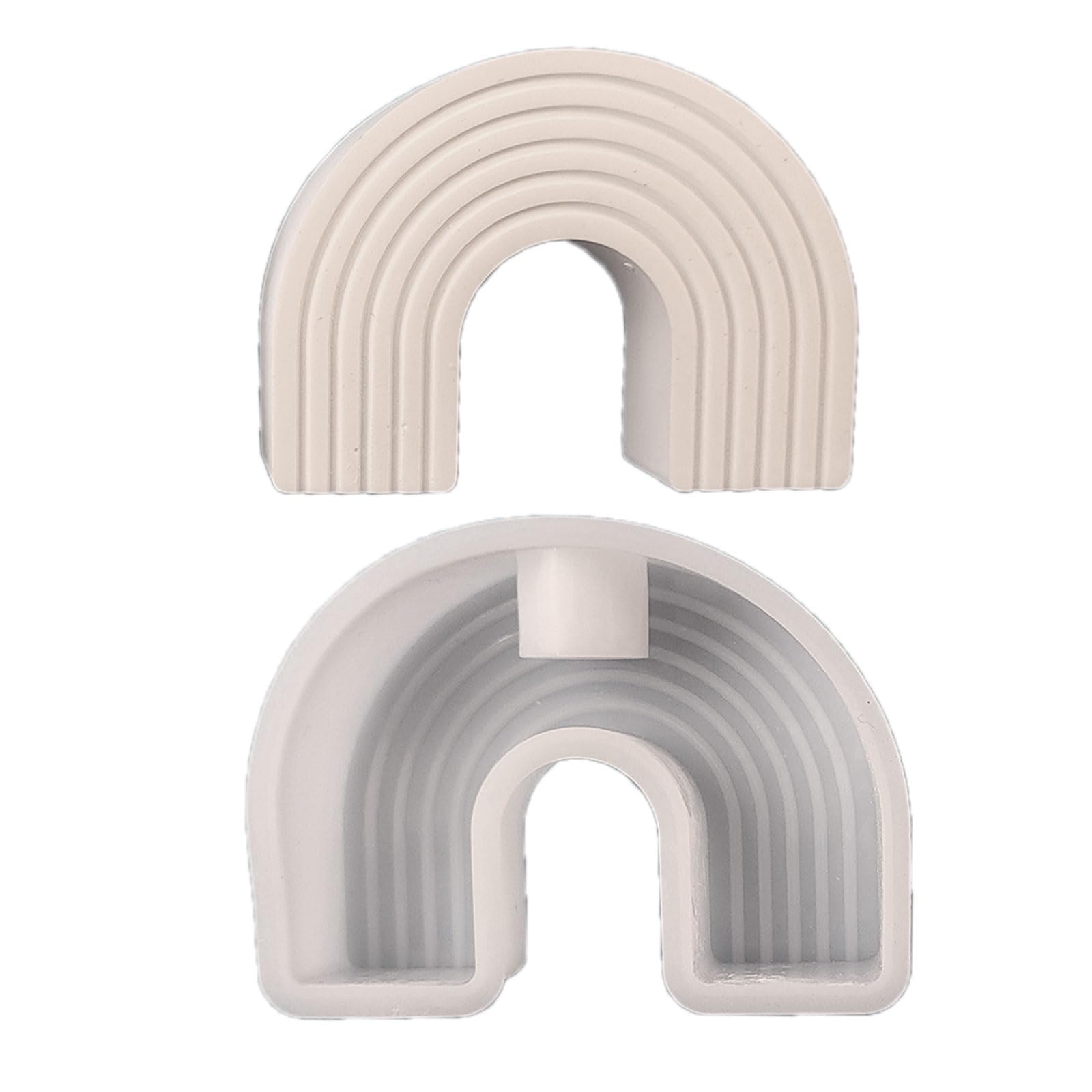 Nucelit Arched Holder Molds Lamp Candlestick Molds for Holder Gypsum Decorations Desk Decorations