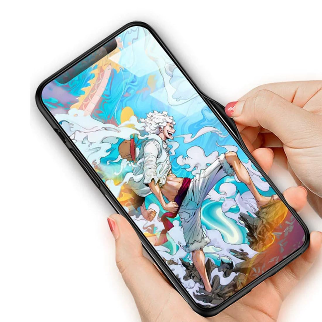 Amazon.co.jp: 鏡面ガラス Samsung用ケース ワンピース ONE PIECE ギア